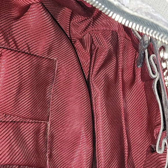 Lockheart Gray Leather Rose Shoulder Bag Hobo Handbag Tore Satchel - Picture 12 of 16